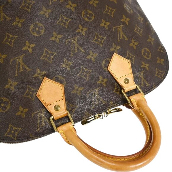 181380BT (S6) Louis Vuitton Satchel Bag Alma Brown Monogram - Picture 4 of 10